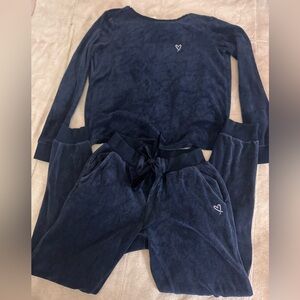 Victoria's Secret Blue Sweater Set Luxurious Cozy Style